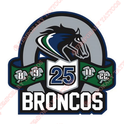 Swift Current Broncos Customize Temporary Tattoos Stickers NO.7550